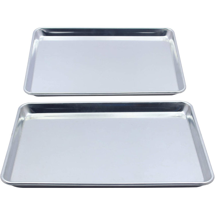 OXINGO Quarter Sheet Pan Small Baking Sheet. Aluminum Rimmed Cookie 1/4